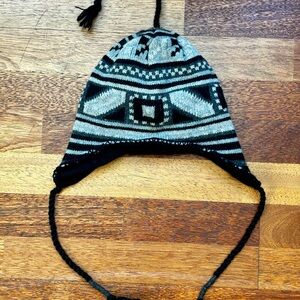 Scala - Winter Multi Tone Grey Wool Peruvian Hat - NEW